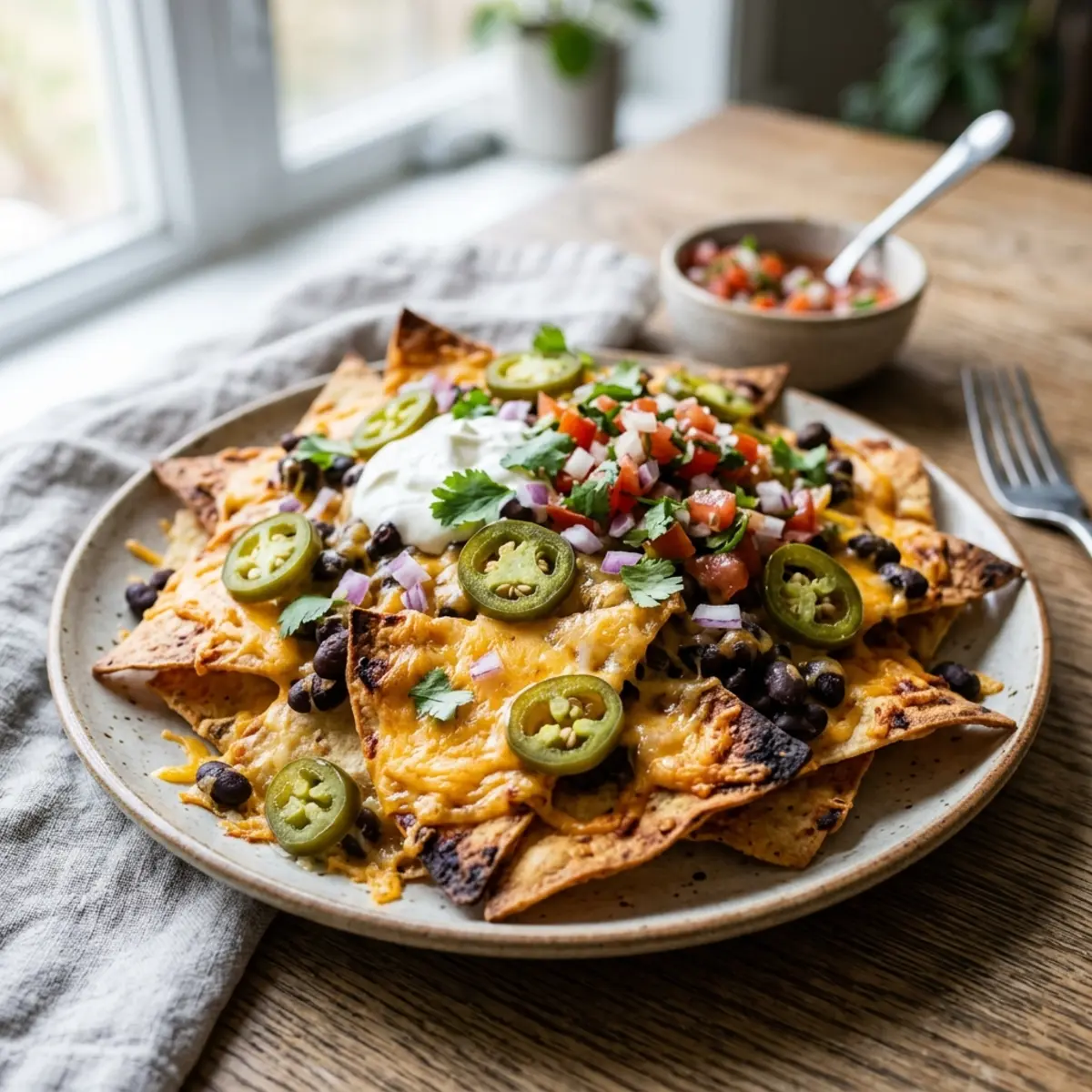 Nachos în Air Fryer cu Chipsuri de Tortilla de Casă