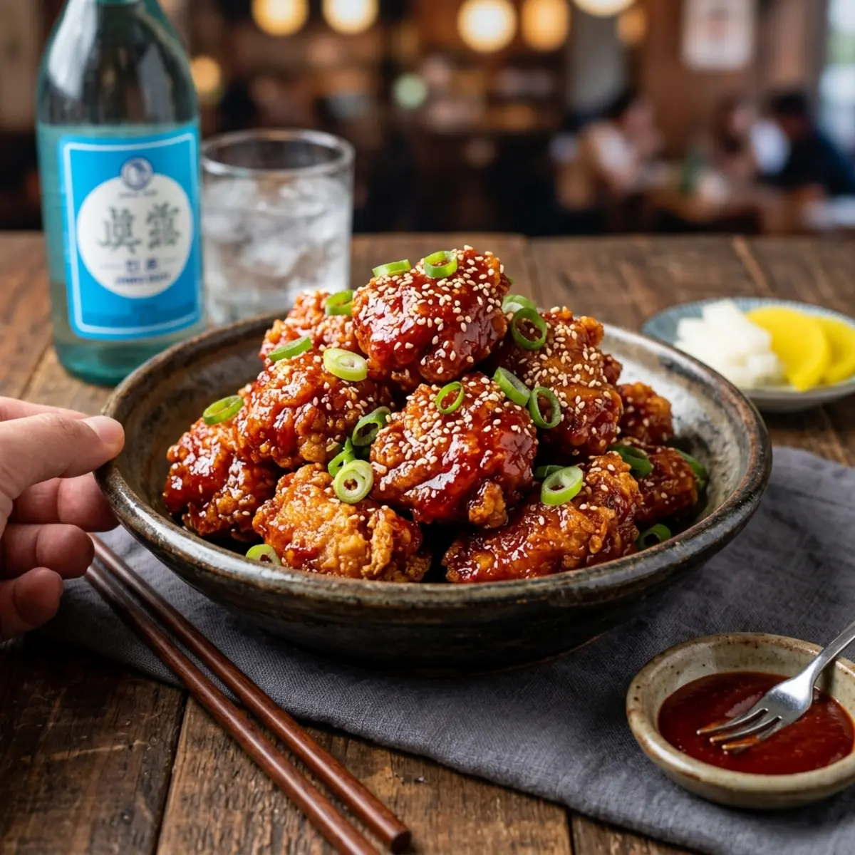 Pui Coreean Glazat cu Gochujang la Air Fryer