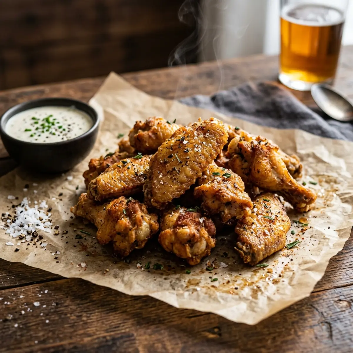 Aripioare de pui crocante la Air Fryer – Rețetă Rapidă
