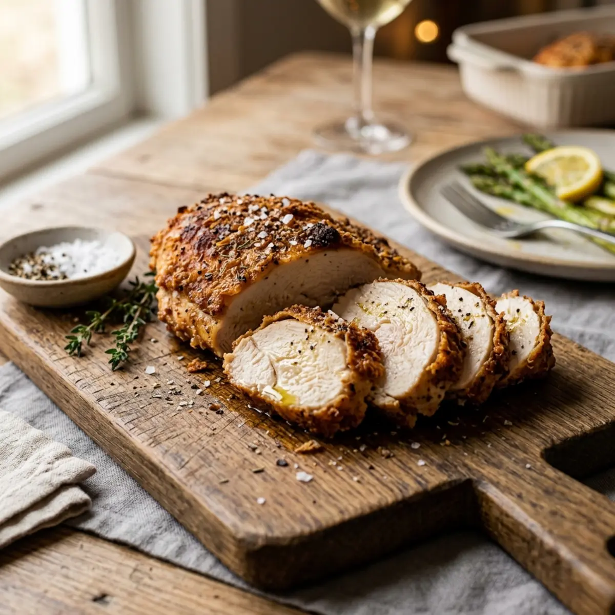 Piept de pui crocant la Air Fryer