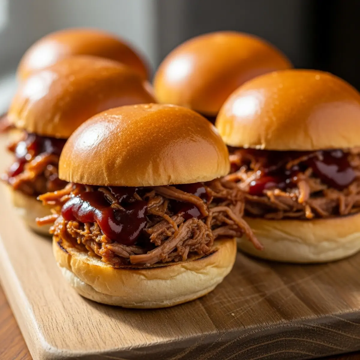 Air Fryer BBQ Pulled Pork Sliders – Mini Burgeri cu Pulpă de Porc în Sos BBQ
