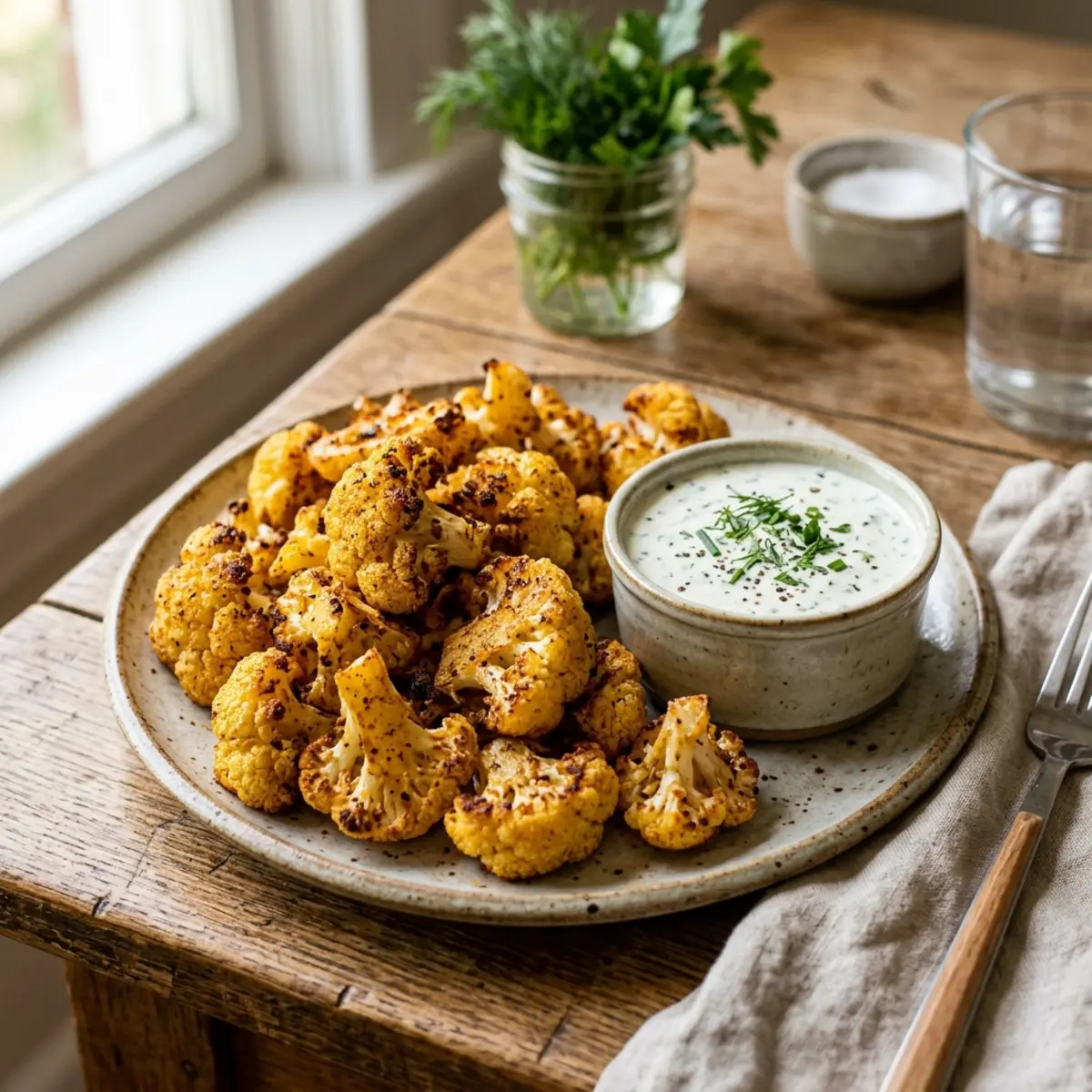 Conopidă crocantă la Air Fryer