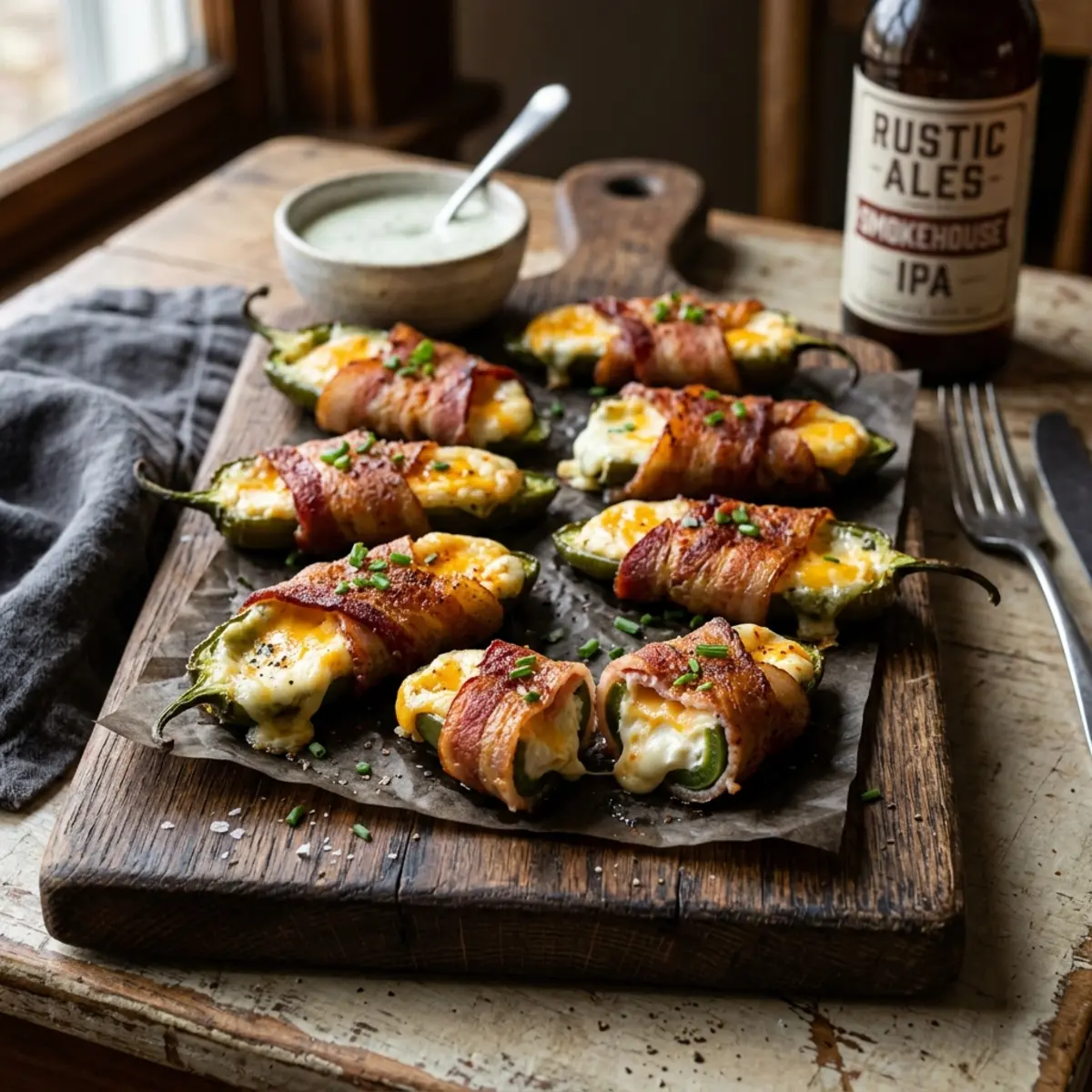 Jalapeño Poppers cu Bacon și Brânză în Air Fryer