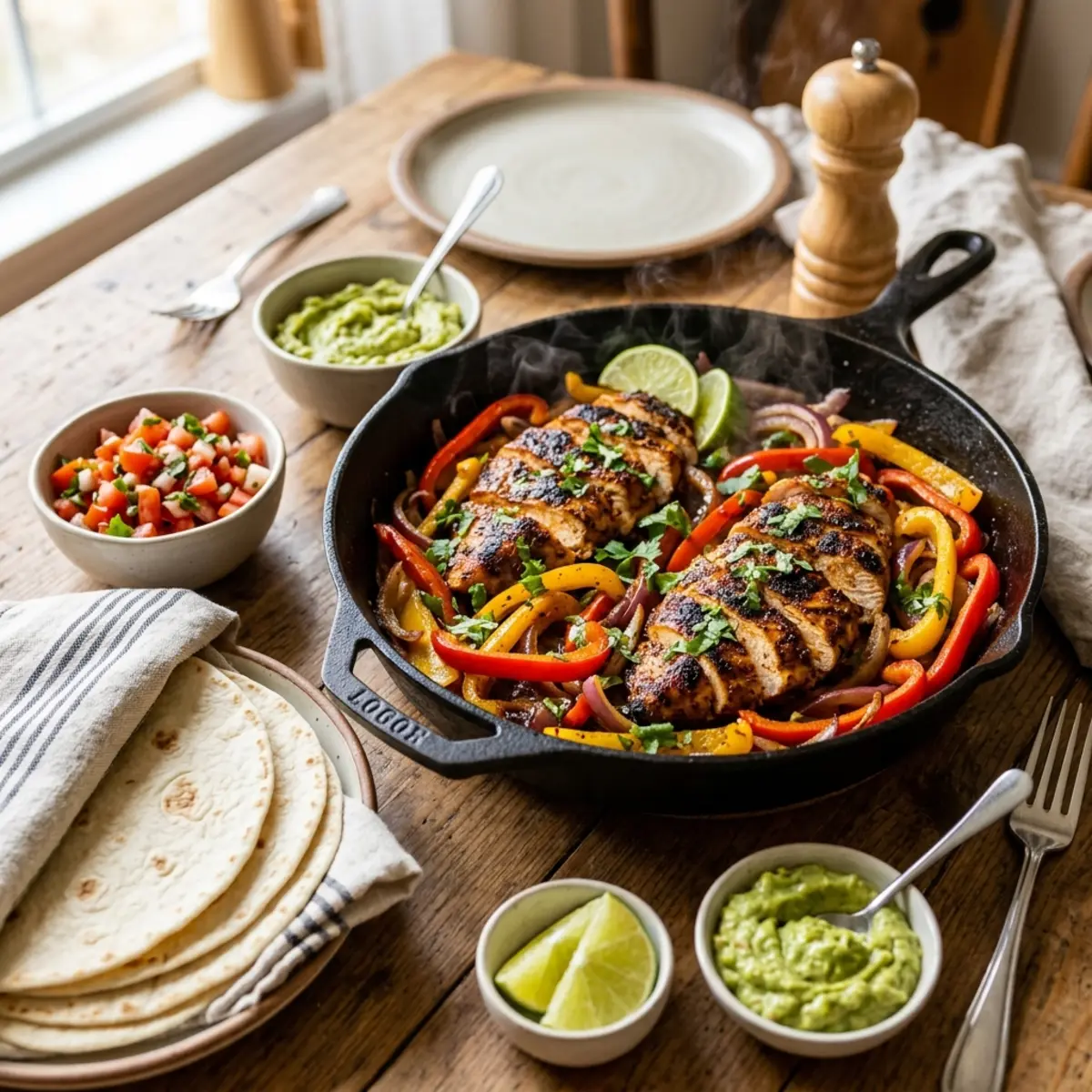 Fajitas de pui la air fryer – Rețetă rapidă și gustoasă