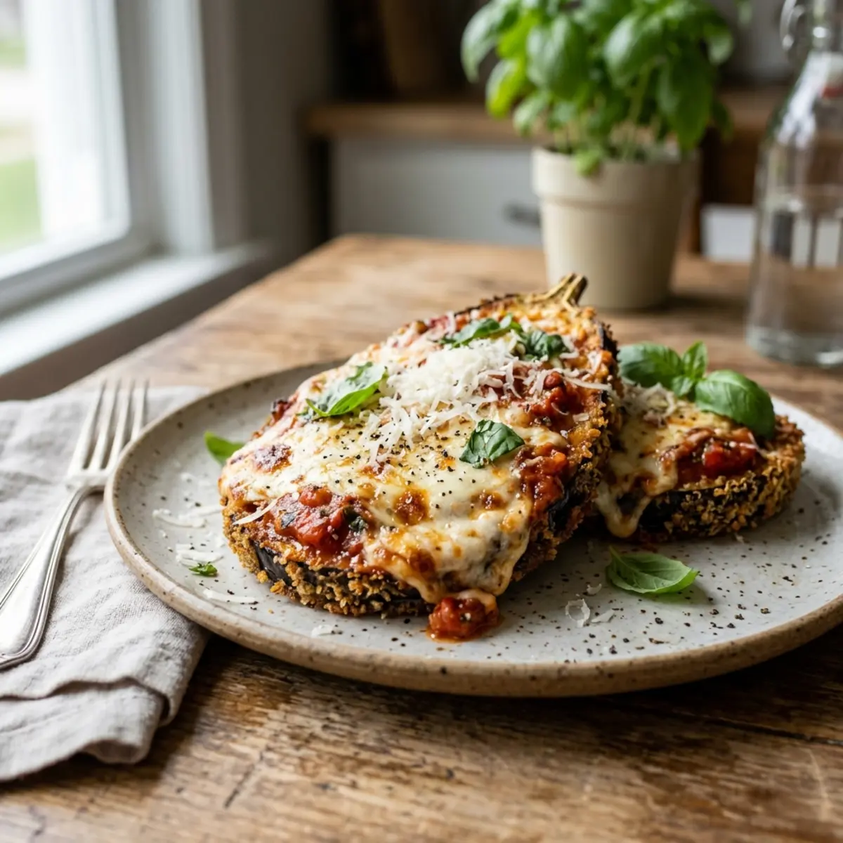 Parmezan de Vinete Crocant la Air Fryer