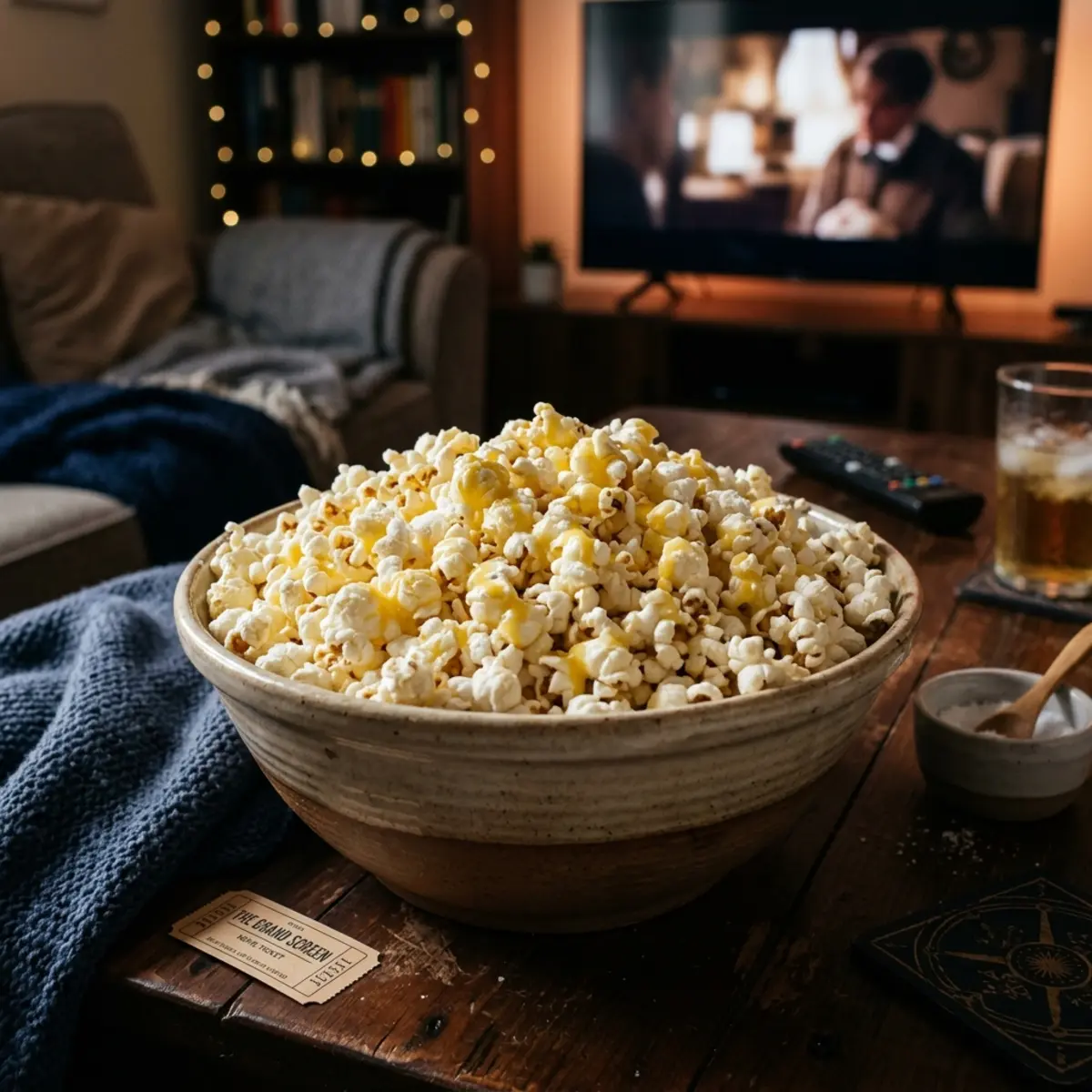 Popcorn rapid la Air Fryer cu unt topit