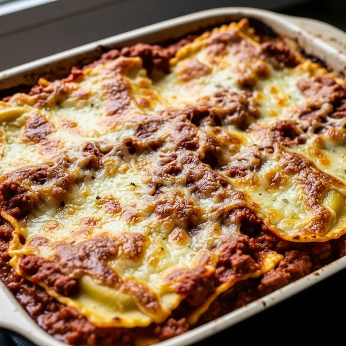 Lasagna Bolognese Rapidă la Air Fryer cu Ravioli