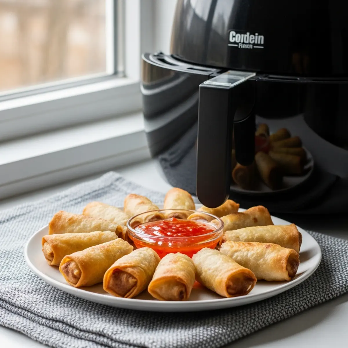 Spring rolls (loempias) la air fryer – rețetă rapidă și crocantă