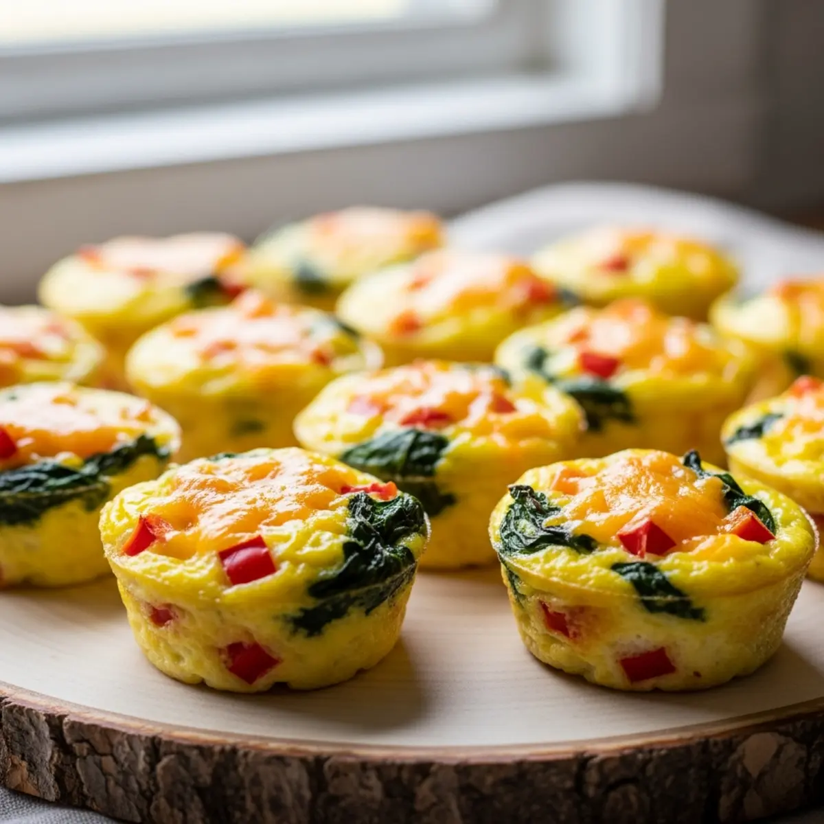 Brioșe omletă la Air Fryer