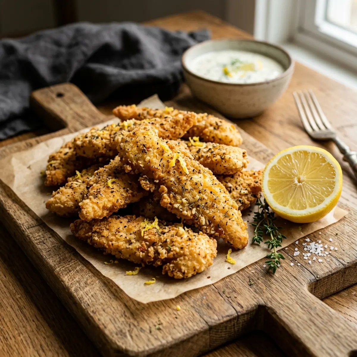 Fâșii de pui crocante la Air Fryer cu ierburi de Provence