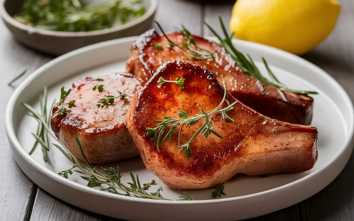 Cotlete de porc crocante la Air Fryer cu boia afumată și ierburi de Provence