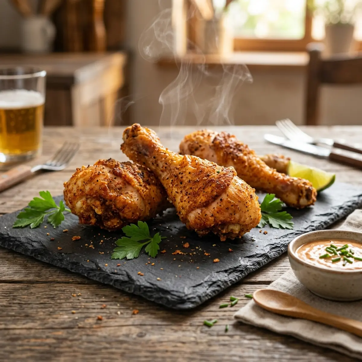 Pulpe de pui crocante la Air Fryer – Rapid și Gustos