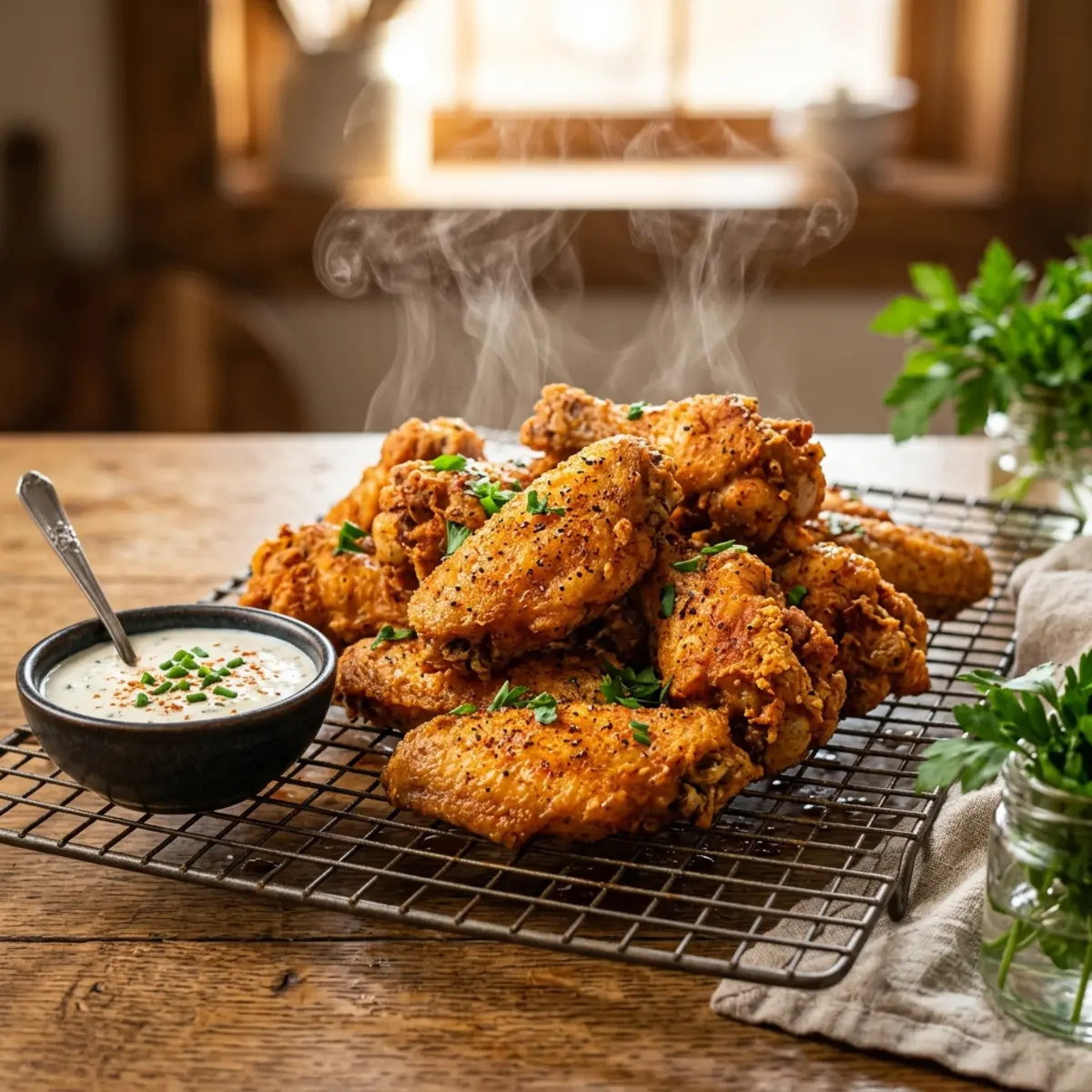 Aripioare de pui crocante și aromate la Air Fryer