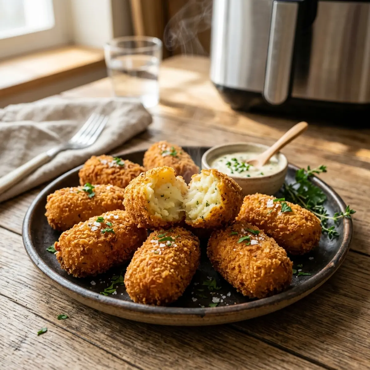 Crochete Crocante la Air Fryer din Congelator