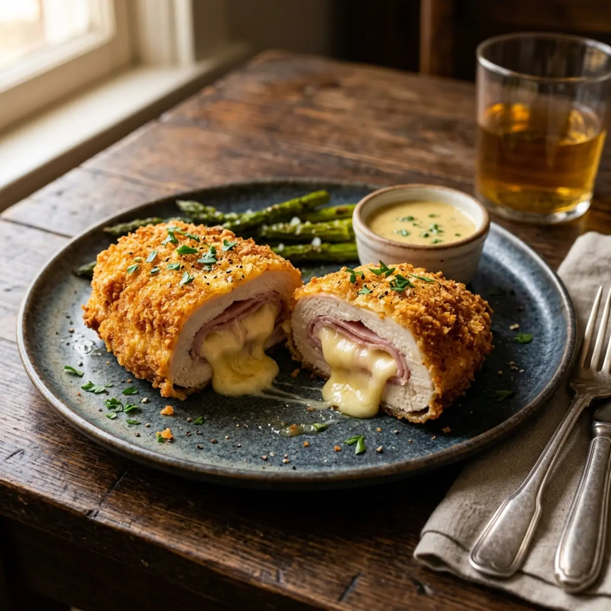 Pui Cordon Bleu crocant la Air Fryer