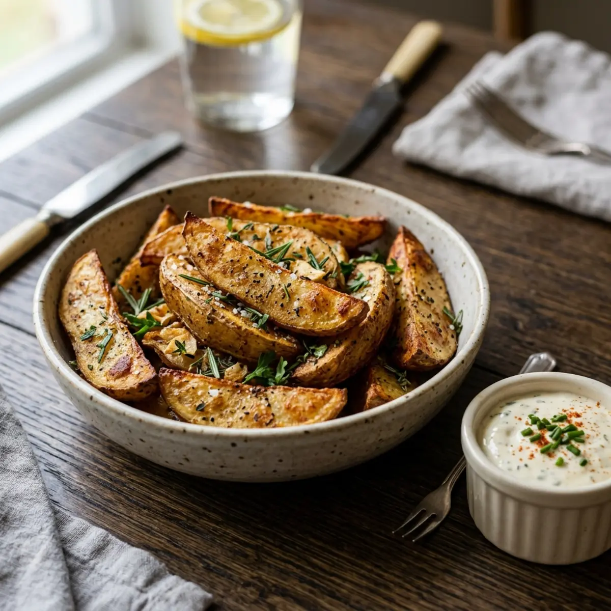 Pene de cartofi crocante la Air Fryer