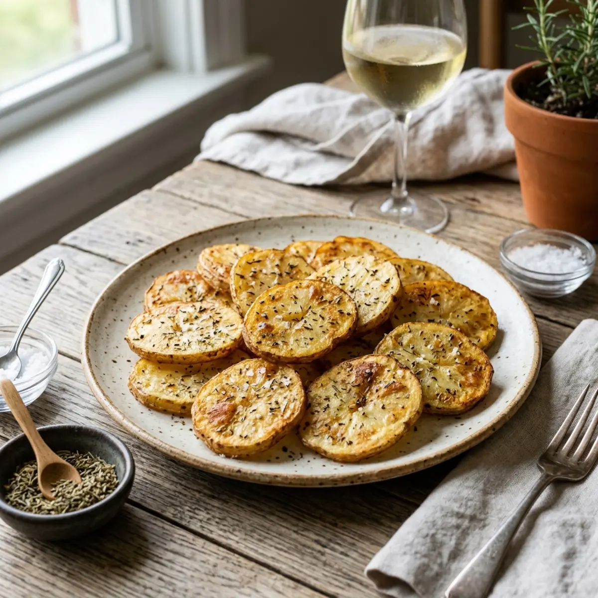 Rondele de cartofi crocante la Air Fryer