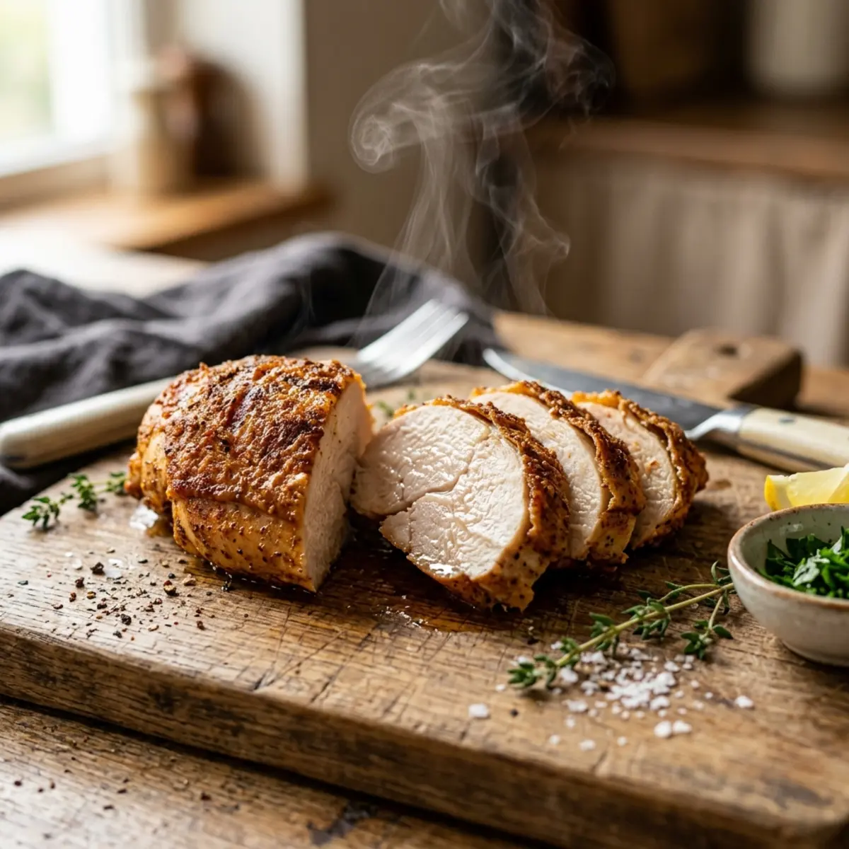 Piept de pui suculent și crocant la Air Fryer