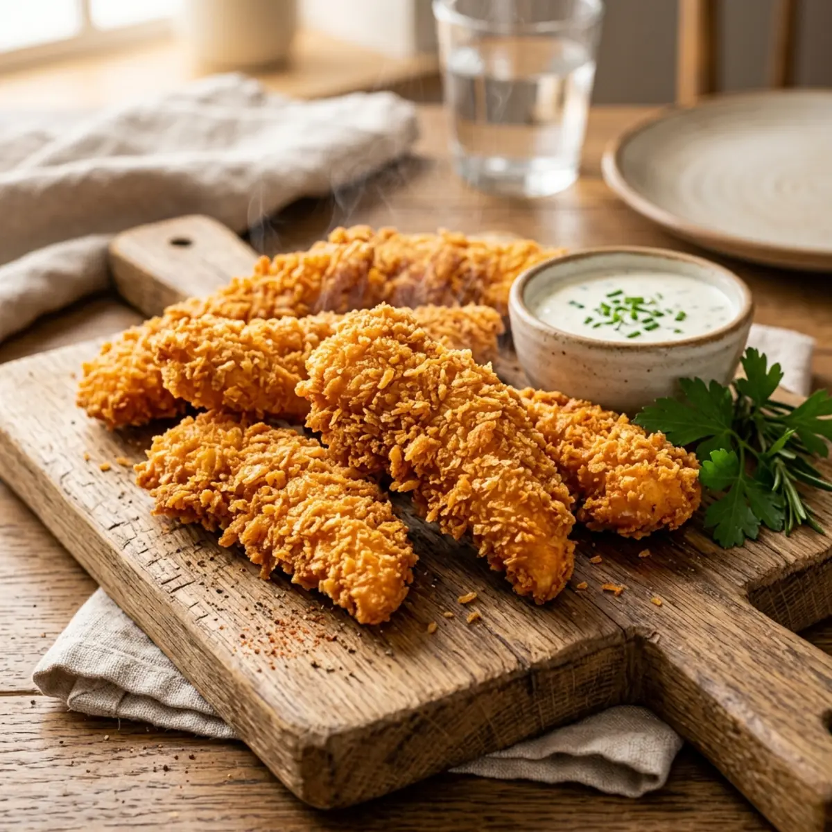 Tender de pui crocante la Air Fryer