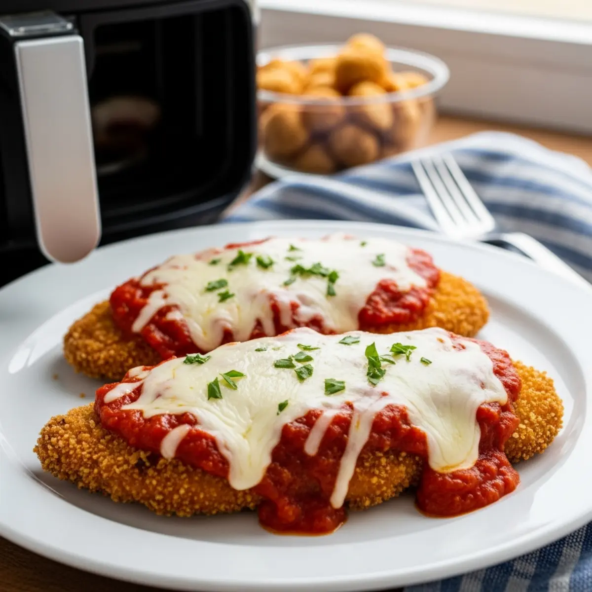Pui Parmezan la Air Fryer