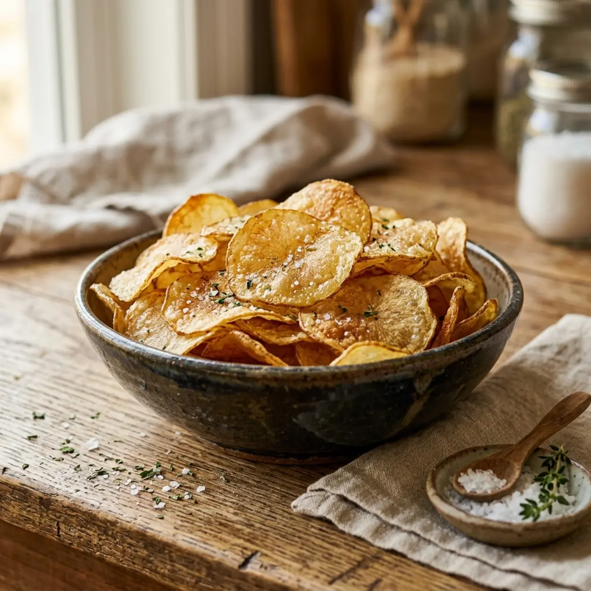 Chips de cartofi crocanți la Air Fryer