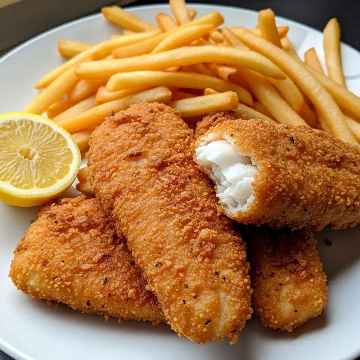 Pește pane crocant și cartofi pai la Air Fryer – Rețetă Clasică