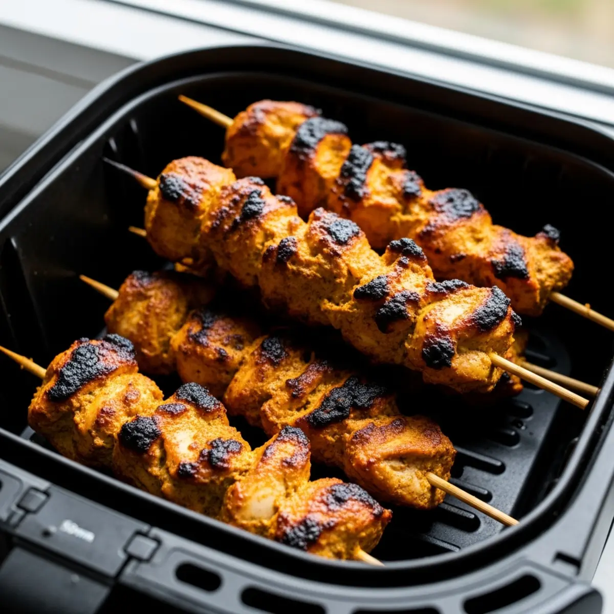 Frigărui de pui Tikka la Air Fryer – Rețetă rapidă și aromată