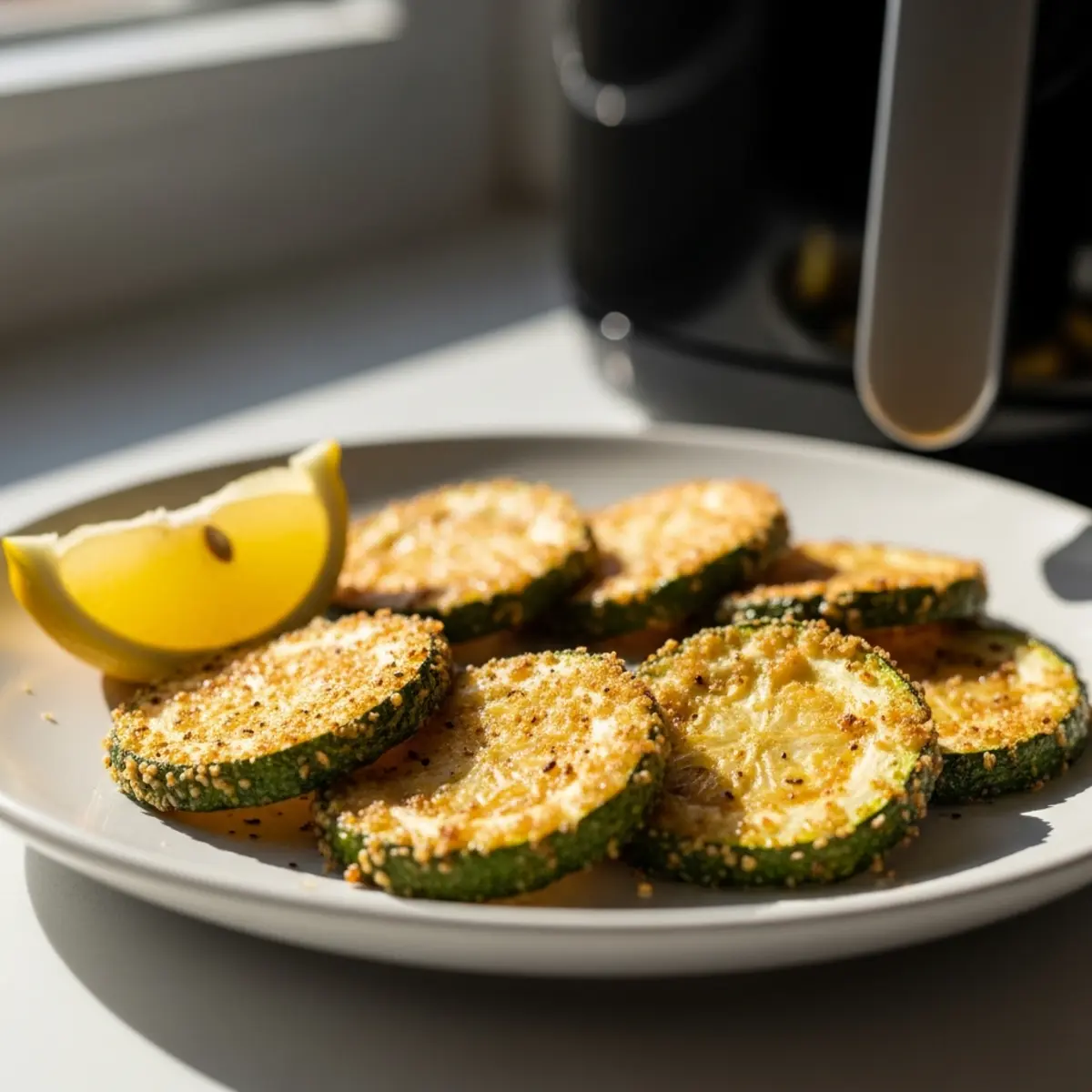 Dovlecei pane crocanți cu usturoi și lămâie – rețeta la Air Fryer sau cuptor