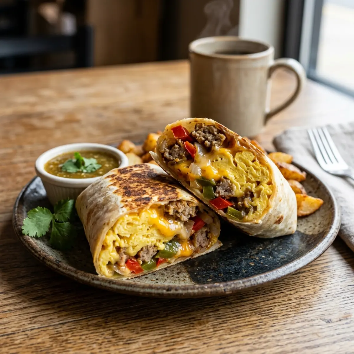 Burritos de mic dejun crocante la Air Fryer