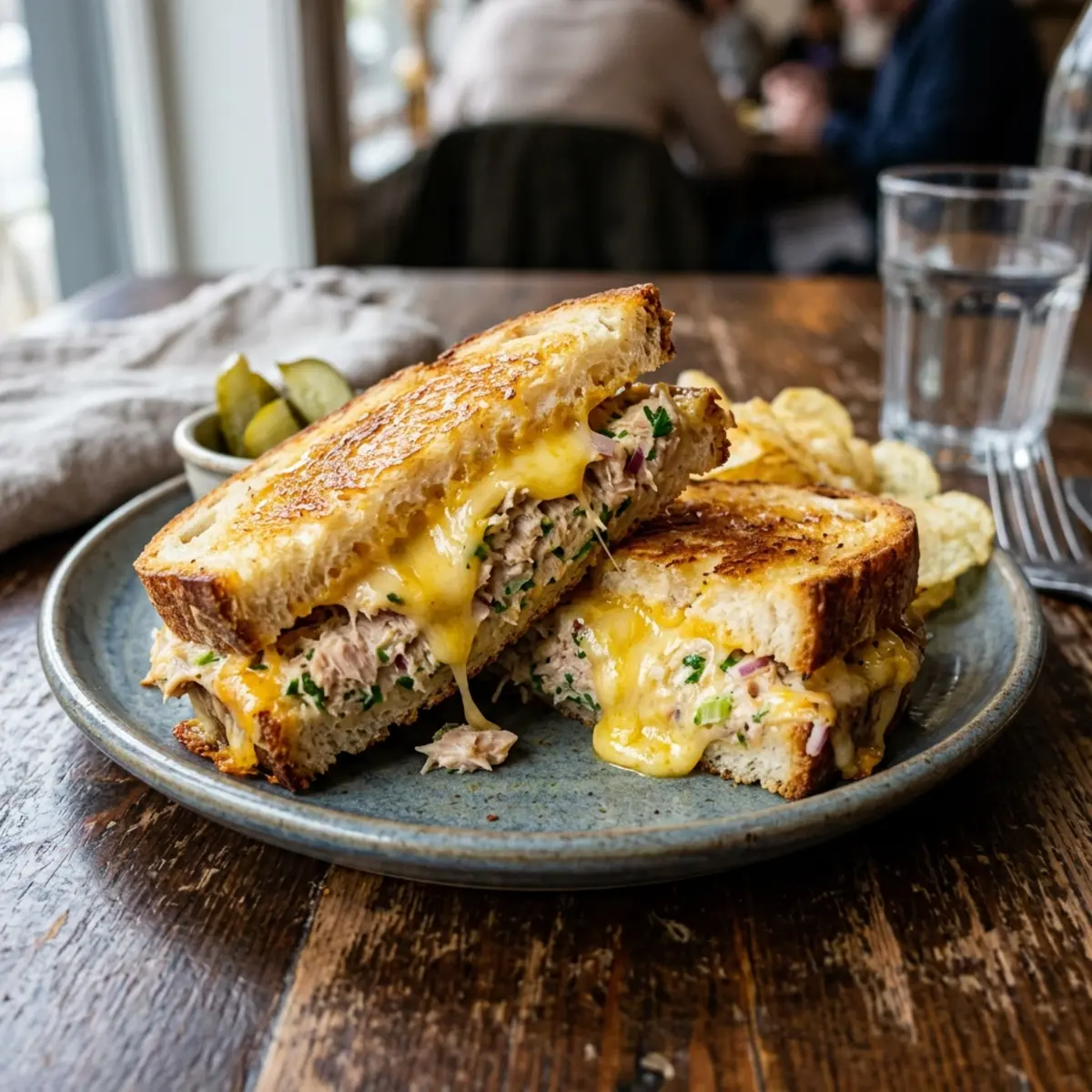 Tuna Melt în Air Fryer – Sandviș Crocant cu Ton și Brânză în 15 Minute