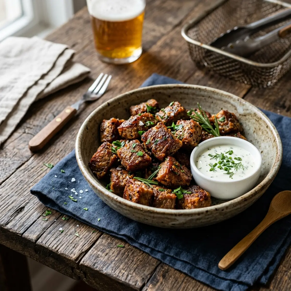 Friptură de vită la Air Fryer – Rețetă rapidă și suculentă