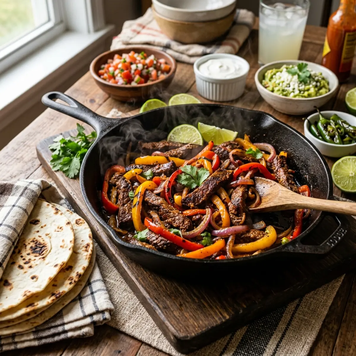 Fajitas de vită la Air Fryer – Rețetă rapidă și ușoară pentru cină