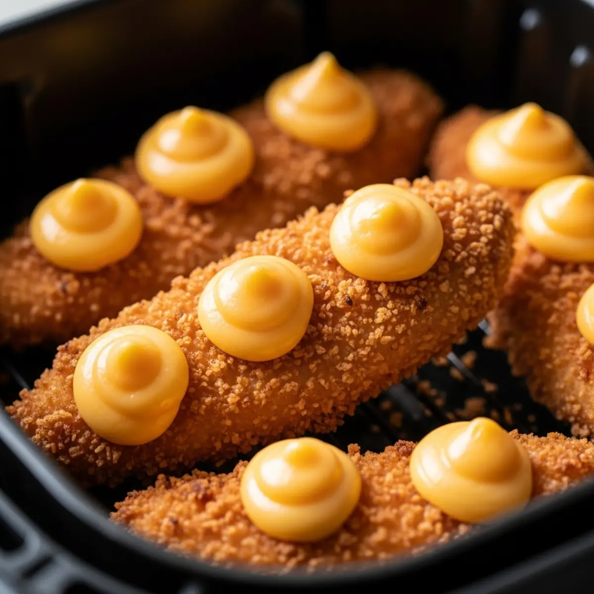 Pui pane crocant cu brânză la Air Fryer
