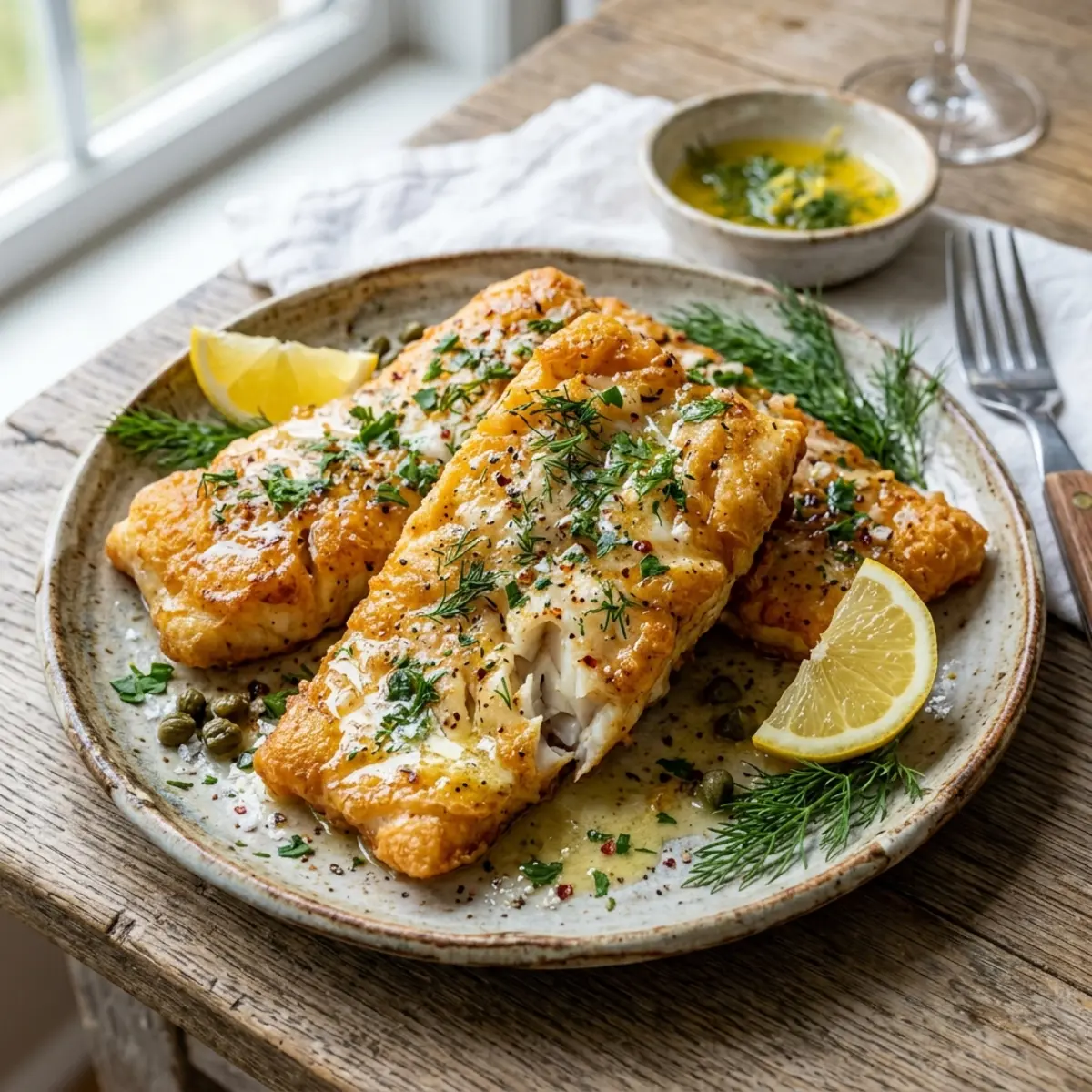 Cod la Air Fryer cu unt și lămâie