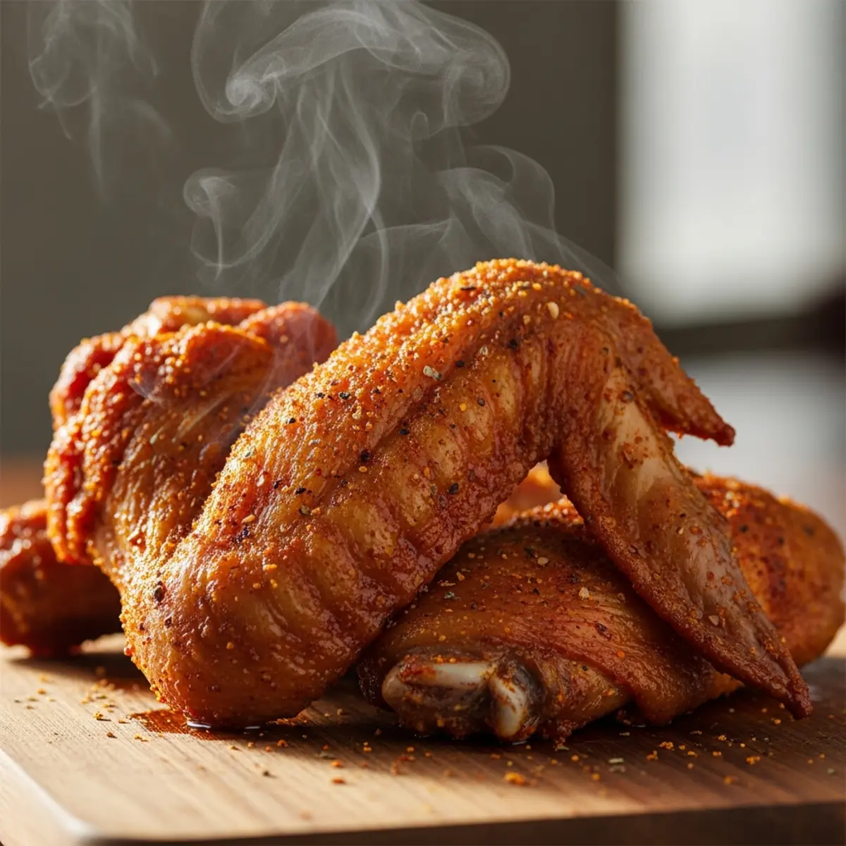 Aripioare de curcan crocante la Air Fryer cu condimente Cajun
