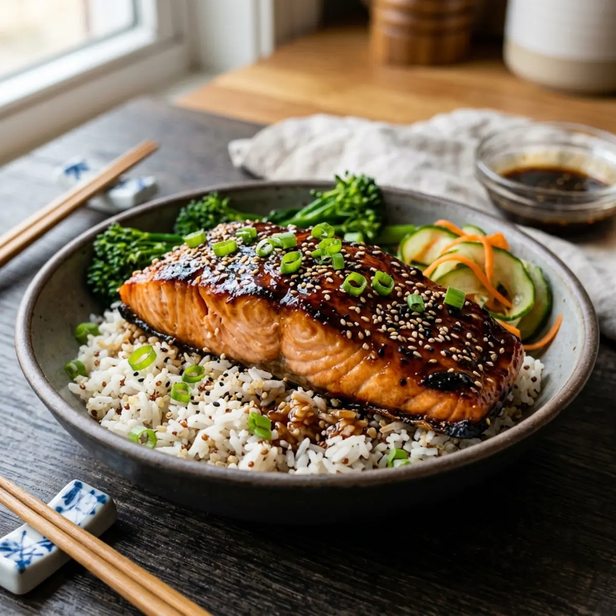 Somon Teriyaki la Air Fryer