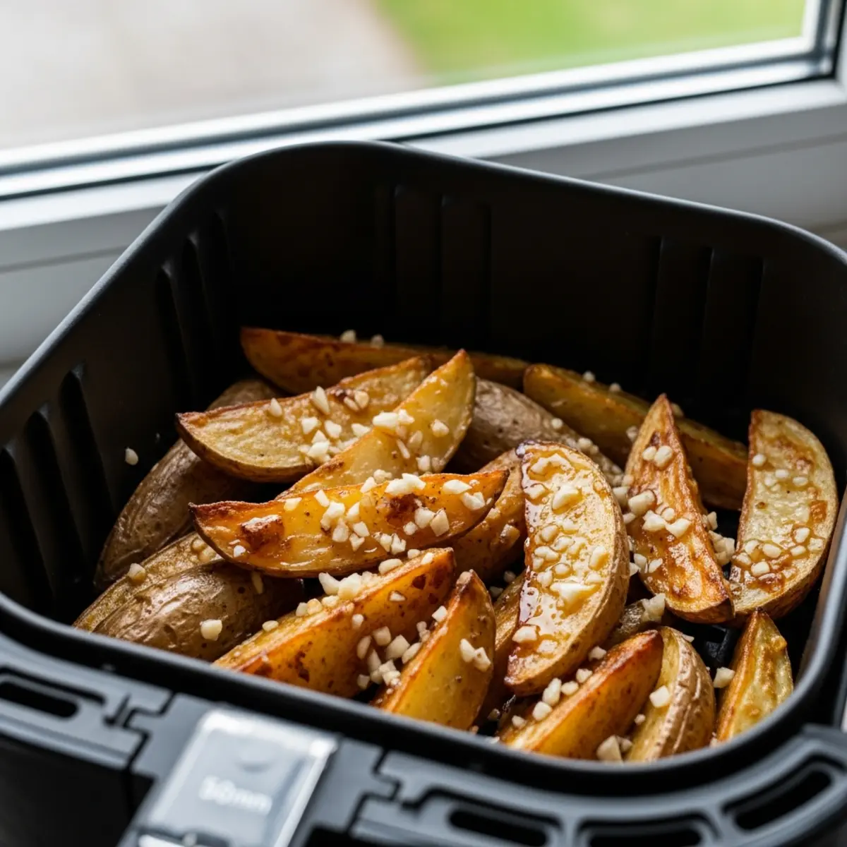 Pene de cartofi crocante cu miere și usturoi la Air Fryer