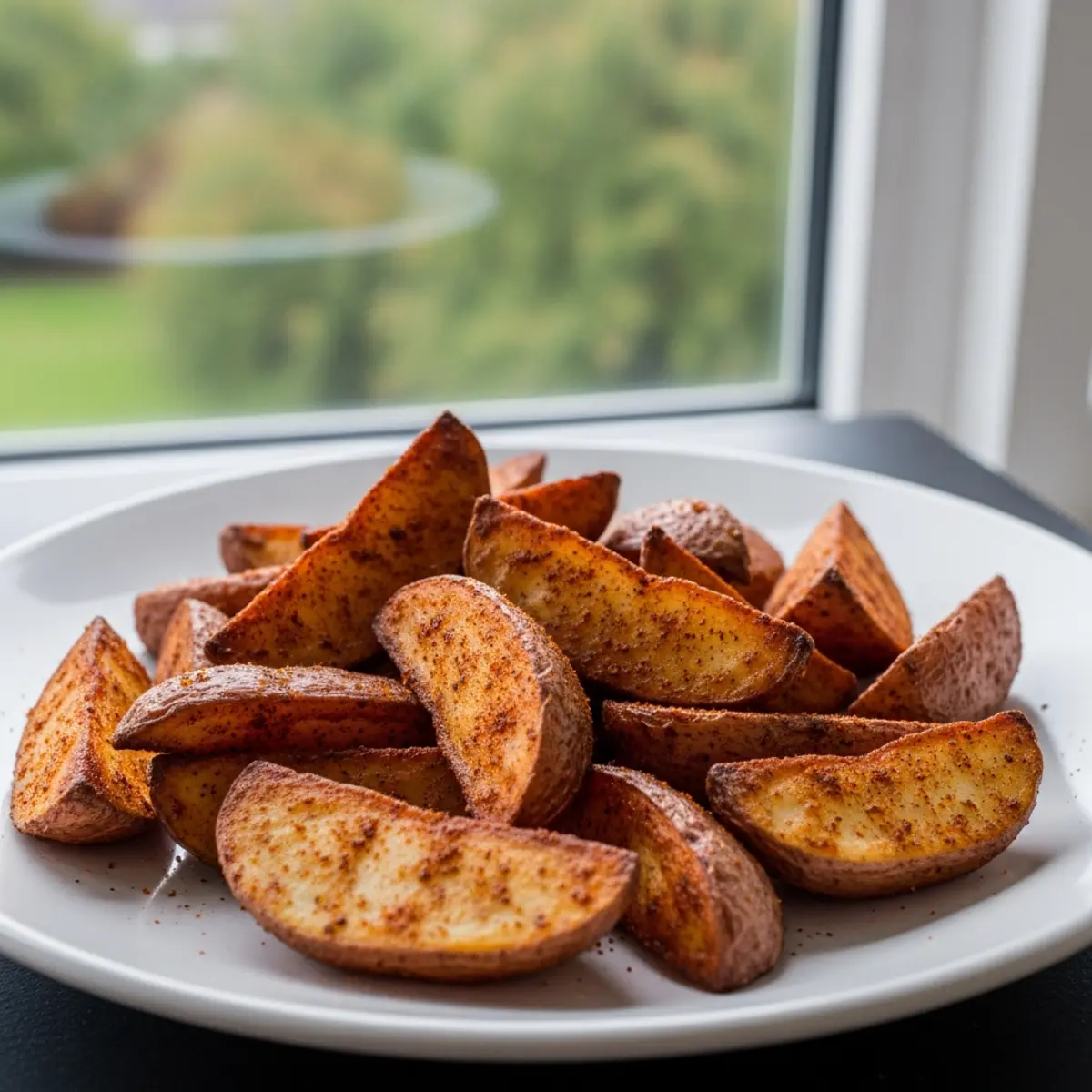 Pene de cartofi roșii la Air Fryer – Crocante și afumate