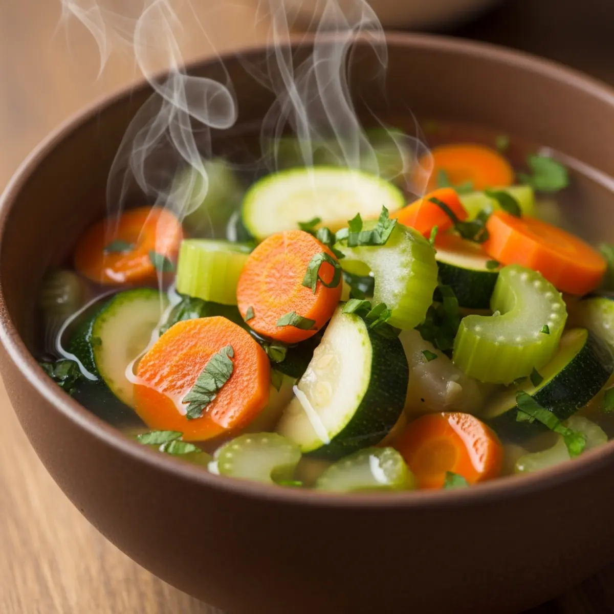 Supă de legume cu puține calorii în Air Fryer Ninja Foodi