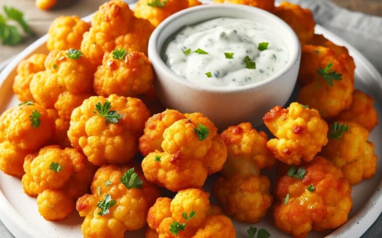 Delicious Air Fryer Cauliflower Buffalo Bites