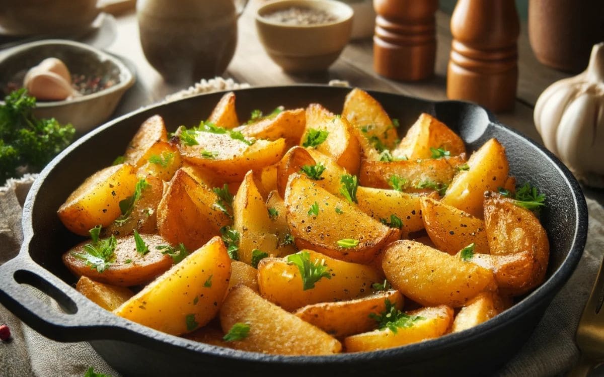 Air Fryer Skillet Potatoes