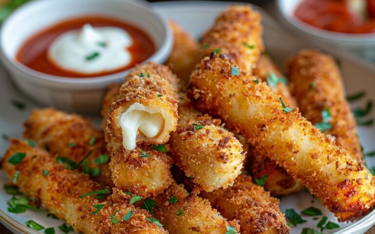 Easy and Delicious Crispy Air Fryer Mozzarella Wands