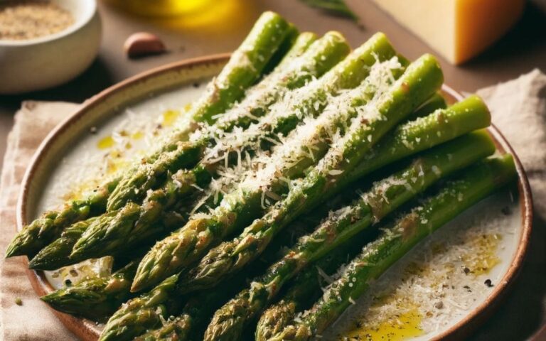 DELICIOUS Air Fryer Asparagus with Parmesan