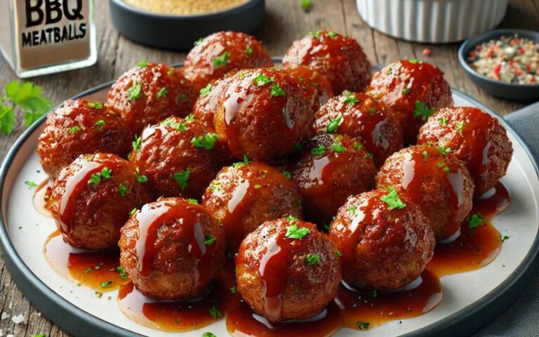 Air Fryer BBQ Meatballs: Ready in 25 Minutes