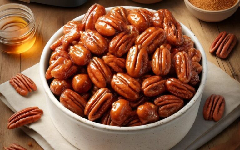 Air Fryer Candied Pecans: Ready in 25 Minutes