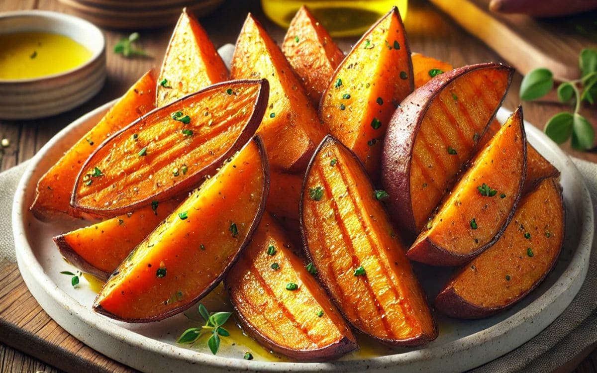 Air Fryer Japanese Sweet Potatoes