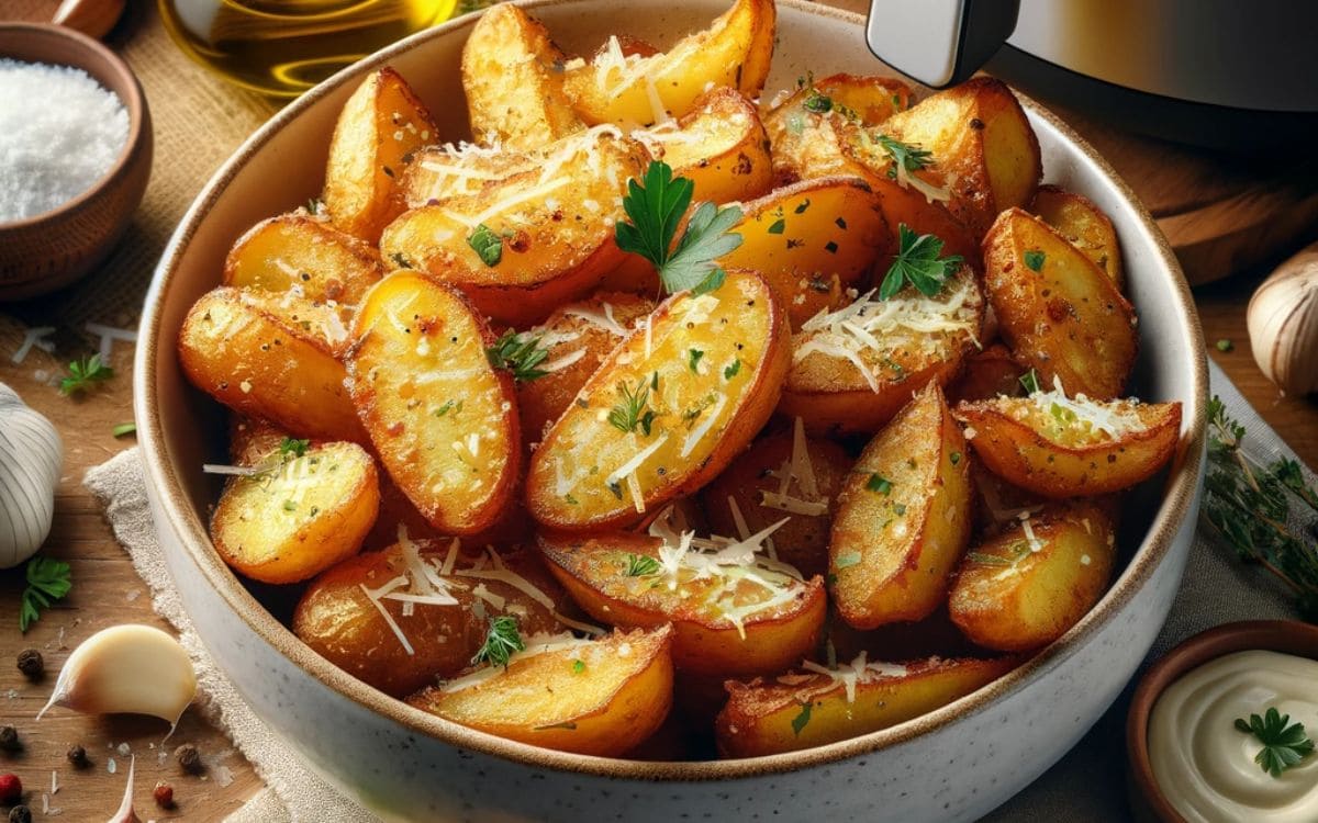 Air Fryer Parmesan Potatoes