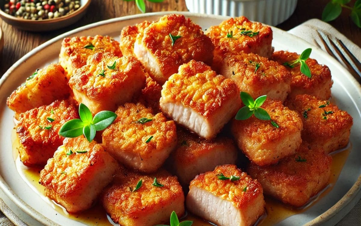 Air Fryer Pork Chop Bites