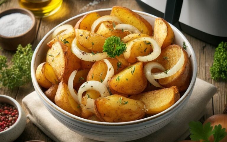 Air Fryer Potatoes and Onions: Ready in 30 Minutes