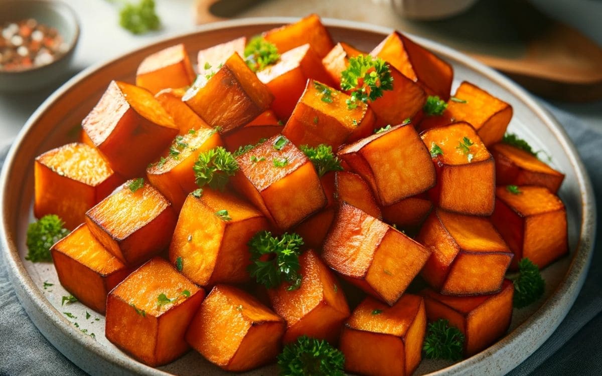 Air Fryer Sweet Potato Cubes